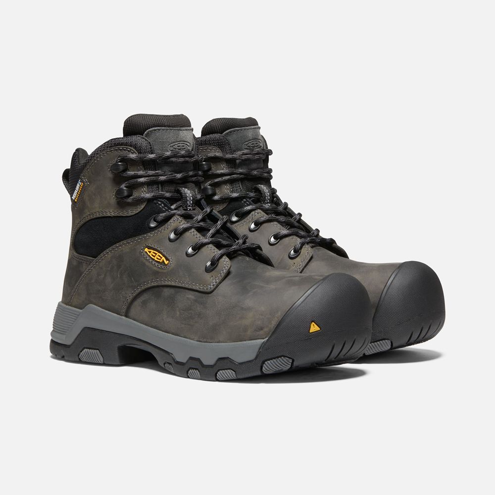 Keen Trekking Bot Kadın Siyah - Helena 6\" Waterproof (Composite Toe) - Türkiye RDVJ89371